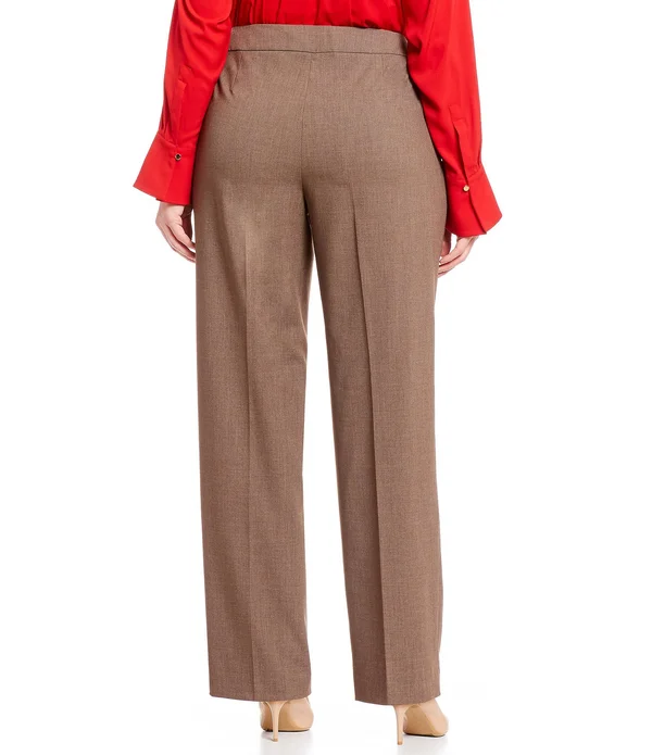 Calvin Klein Plus Size Classic Fit Straight Leg Pants - 24W