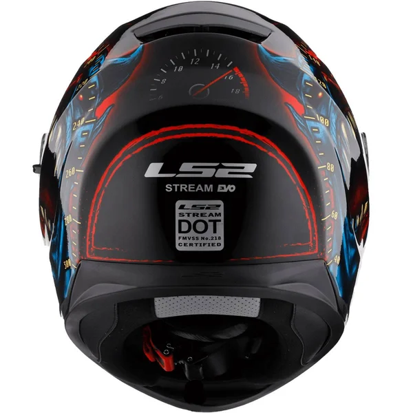 LS2 FF328 Stream Speed Demon Full Face Helmet, Size: XL, Black