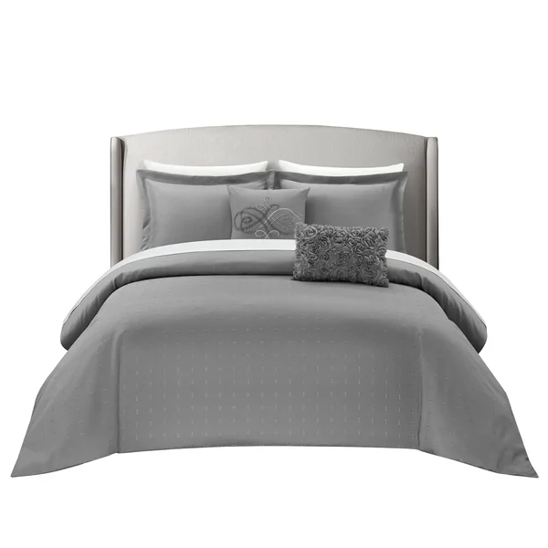 Chic Home Ellie 5 Piece Pleated Comforter Set (Beige - Twin)