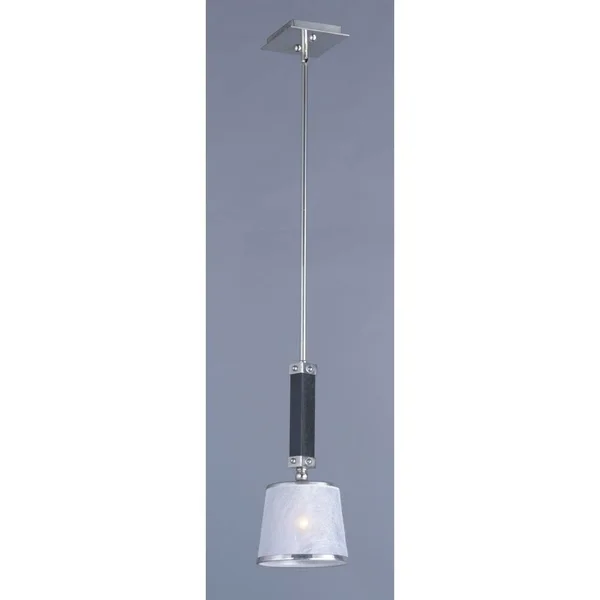 Maxim Lighting 20529WFWEPN Maritime Mini Pendant Light - Wenge, Polished Nickel