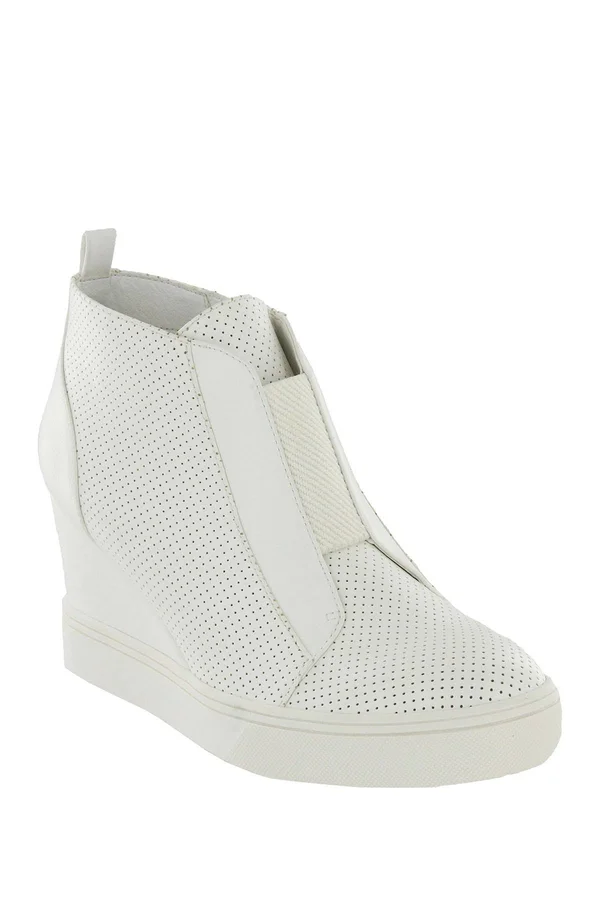 Mia Shoes Cristie Wedge, 11, White