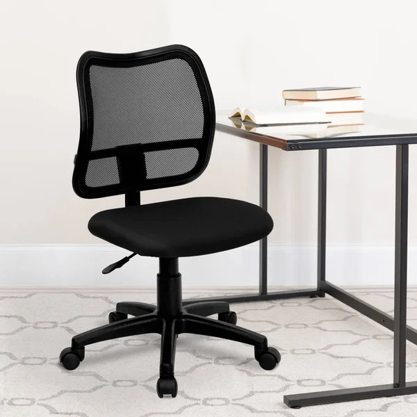 Flash Furniture Mid-Back Navy Blue Mesh Swivel Task Chair