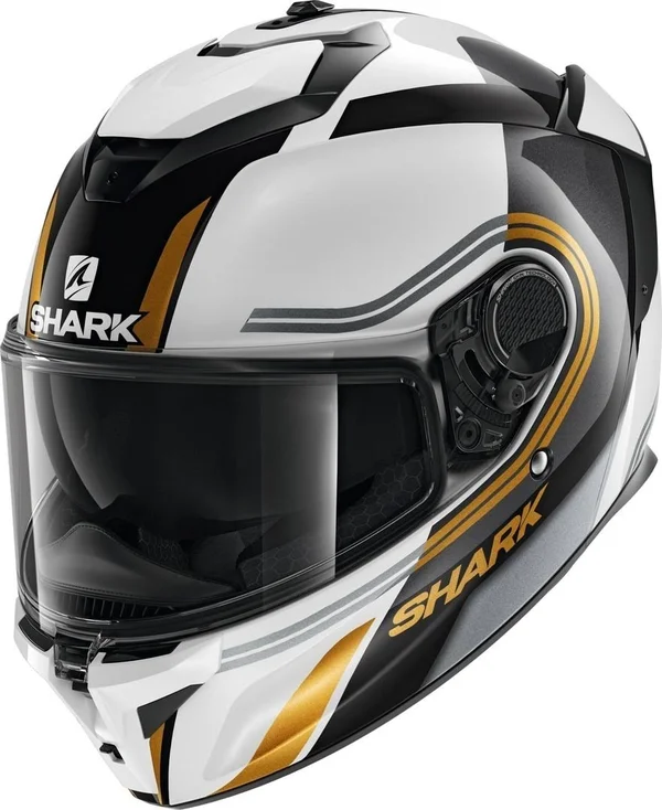 Shark - Helmet Spartan GT Tracker White, Black, Gold - Size M