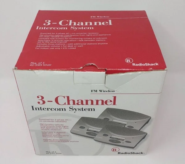 RadioShack FM Wireless 3 Channel Intercom System - Set of 3, 43-3105
