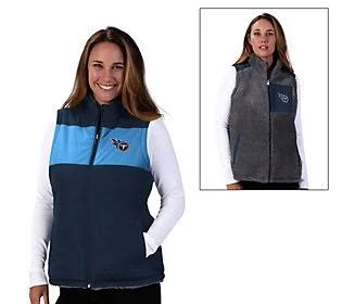 NFL Women's Reversible Vest - Size Medium, Tenn. Titans