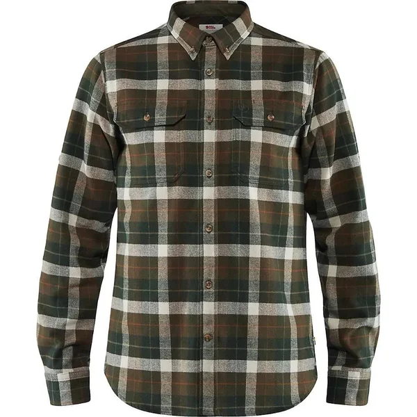 Fjallraven Men's Singi Heavy Flannel Shirt - Xs - Deep Forest