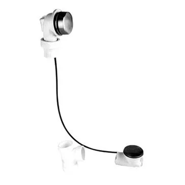 Mountain Plumbing BWO40S22P2/PEW Schedule 40 PVC Cable Operated Bath Waste & Overflow Drain - Pewter