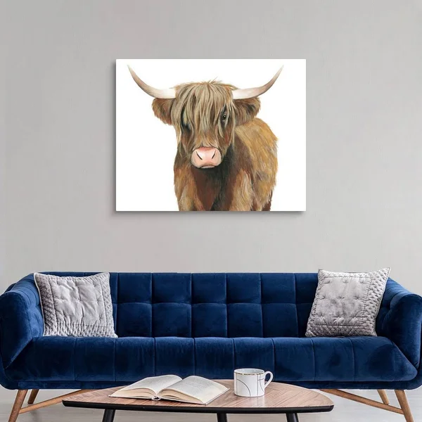 Highland Cattle II - Canvas Wall Art, 45x36, Great Big Canvas