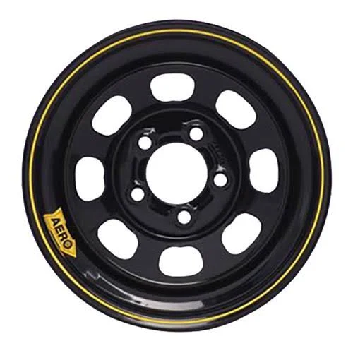 Aero Race Wheels : Wheel Circle TRACK, Series 50, Steel, Black, 15 inch x 10 in., 5 x 4.5 Wheels