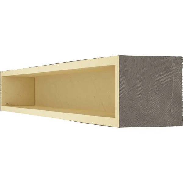 Ekena Millwork MANUKP04X08X48AC 4x22H x 8x22D x 48x22W Knotty Pine Faux Wood Fireplace Mantel - Aged Cedar