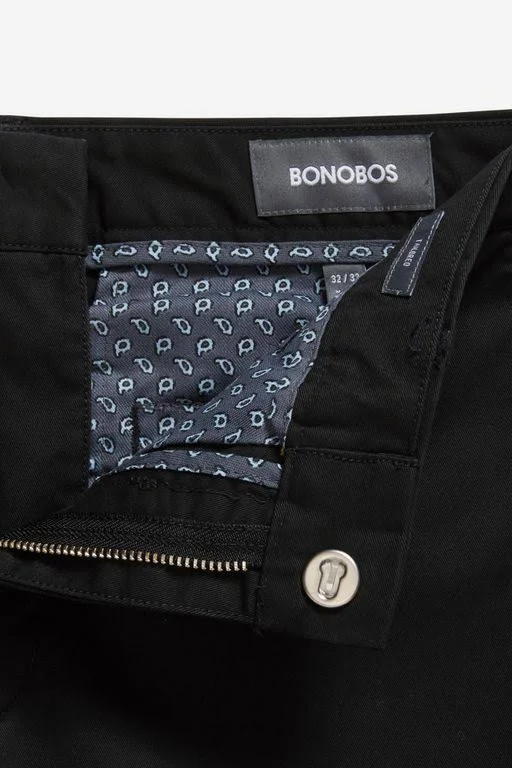 Men's Bonobos Athletic Stretch Washed Chinos, Size 31 x 32 - Black