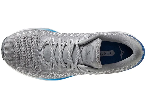 Mizuno Men's Wave Rider 24 Waveknit Nimbus Cloud-Phantom - 12.5