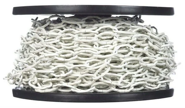 Campbell Chain #31 Hobby/Craft Cathedral Chain - White, 98' per Reel