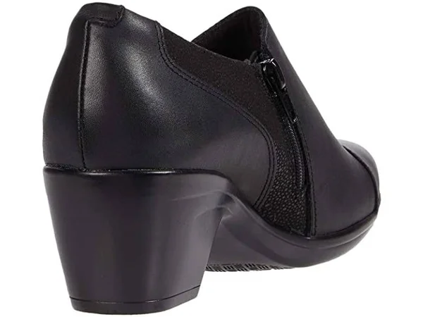 Clarks Emily Beales Women's Shoes Dark Brown Leather/Synthetic : 5 B