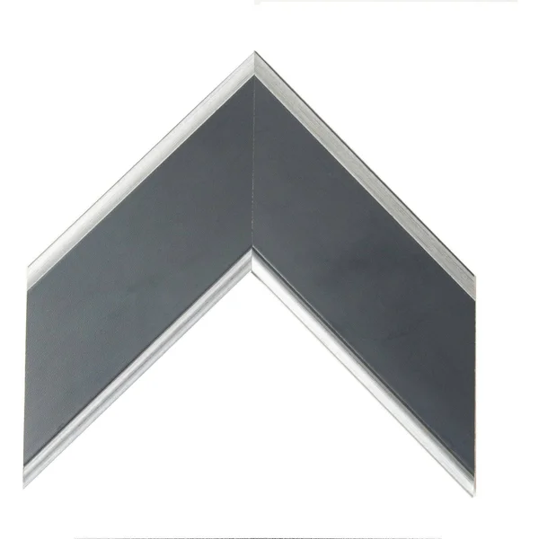 BrandtWorks Silver Accent Black Wall Mirror 32x22 x 36x22