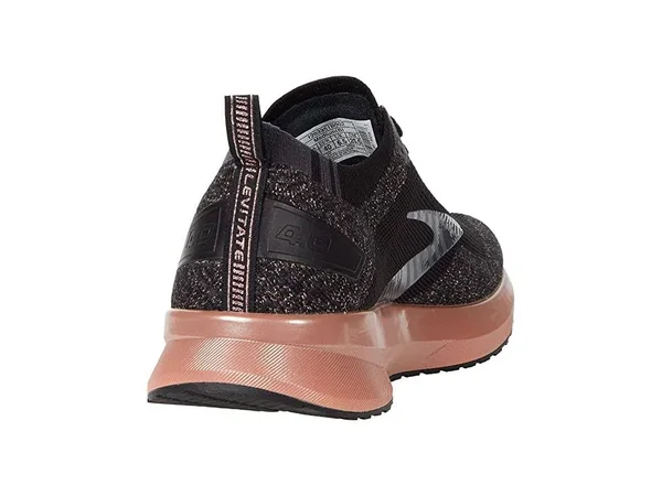 Women's Levitate 4 Running Shoe - Black/Ebony/Rose Gold, 5