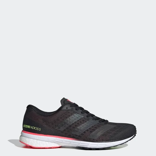 Adidas Adizero Adios 5 Shoes - Women's - Core Black, Signal Pink - 6