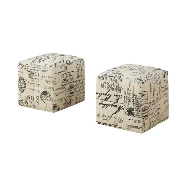 Rosebery Kids Cube Ottoman in Vintage French (Set of 2)