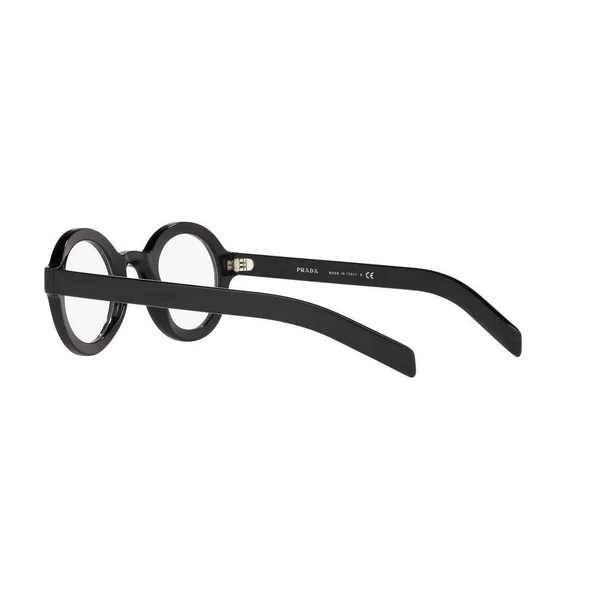 Prada CONCEPTUAL PR01XV Round Eyeglasses For Men - 43-26-145, 1AB1O1-BLACK