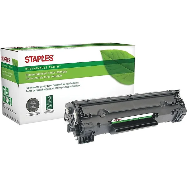 Staples Remanufactured Laser Toner Cartridge Canon 137 (9435B001AA) Black