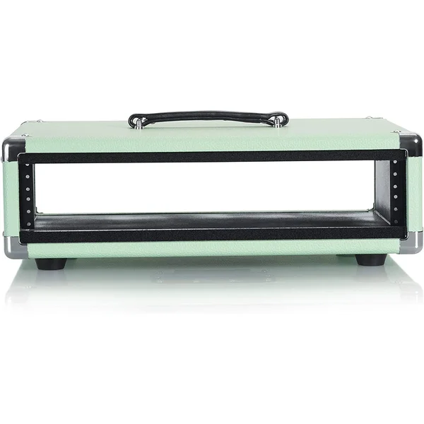 Gator GR-RETRORACK-2SG Vintage Amp Vibe Rack Case - 2U Seafoam Green