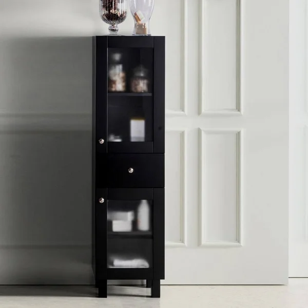 Miseno MSC-MAS Massimo 53x22 Solid Wood Linen Tower Espresso