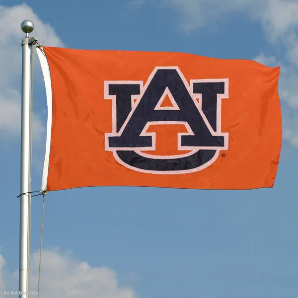 Auburn Tigers Nylon Embroidered Flag - 3 x 5 feet