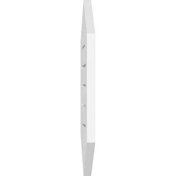 Ekena Millwork GVPVP18X3601SF-10 18x22W x 36x22H Vertical Peaked Surface Mount PVC Gable Vent 10/12 Pitch: Functional, w/ 3-1/2x