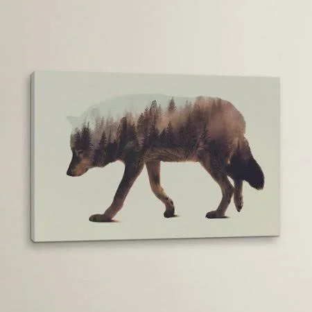 Brayden Studio &Wolf& by Andreas Lie Graphic Art on Wrapped Canvas - Size: 12x22 H x 18x22 W x 1.5x22 D