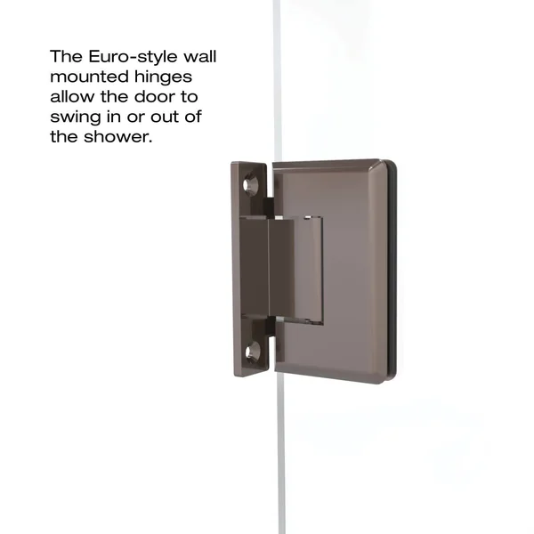 Basco CELA-935-59-76CL Celesta 76x22 High x 59x22 Wide Pivot Frameless Shower Door W Chrome