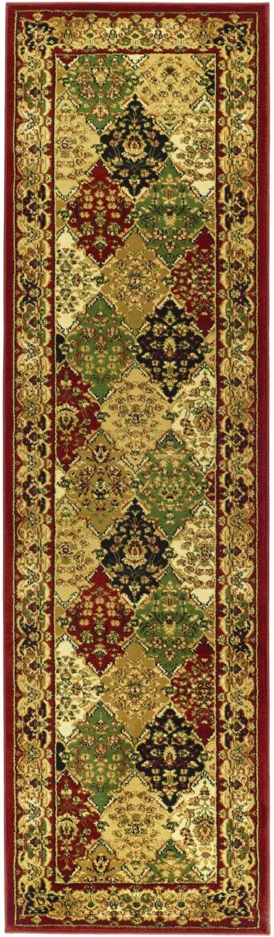 Safavieh Lyndhurst LNH221B 2&3x22 x 16&0x22 Runner Multi, Red Area Rug