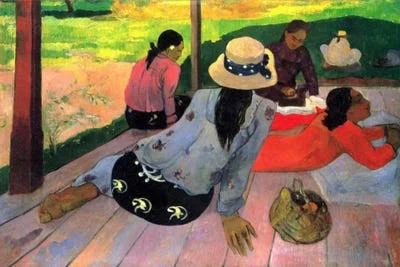 Paul Gauguin Canvas Art Prints - The Siesta ( Seasons > Summer art)