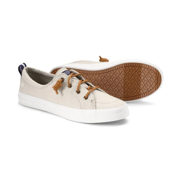 Women's Sperry Crest Vibe Linen Sneakers - Oat, Size 8 1/2