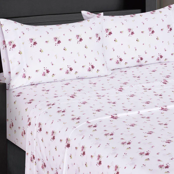 Royal Tradition Top Split King Printed Sheets 300 Thread Count Cotton