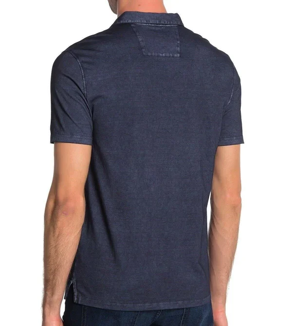 John Varvatos Star USA Short Sleeve Gunpowder Wash Polo - Midnight at Nordstrom Rack