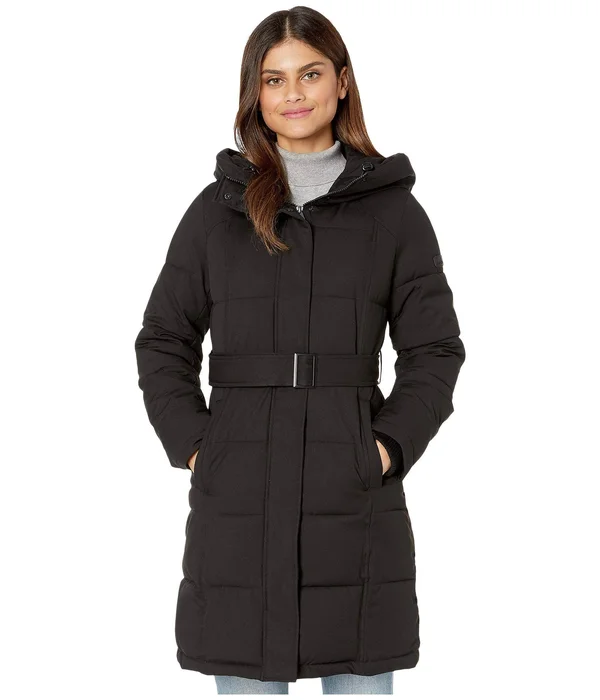 Women's Sam Edelman Pillow Collar Belted Puffer Coat - Pink