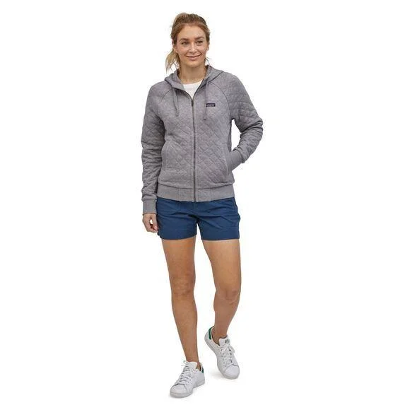 Patagonia Women's Organic Cotton Quilt Hoody Dyno White, XL