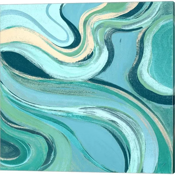 Curving Waves by Lanie Loreth, Canvas Art (Set of 2) Ivy Bronx