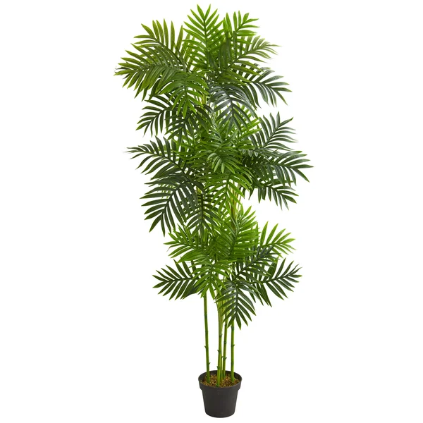 Nearly Natural 6 ft. Phoenix Palm Artificial Tree, Green