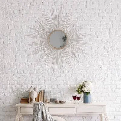Mercer41 Lathan Rays Sunburst Accent Mirror