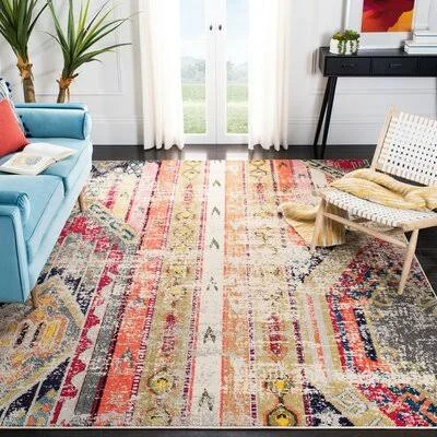 Stanback Multicolor Area Rug Bungalow Rose Rug Size: Rectangle 3& x 5&