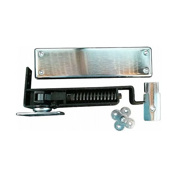 Bommer 7811 7800 Series 3-15/16x22 x 9-1/8x22 Double Action Medium Duty Floor Mount Satin Chrome