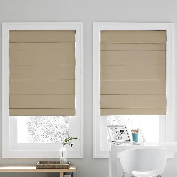 Real Simple Cordless Roman Cellular 31x22 x 72x22 Shade in Khaki