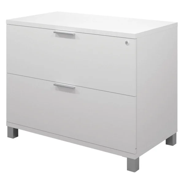 Bestar Pro-Linea Assembled Lateral File White