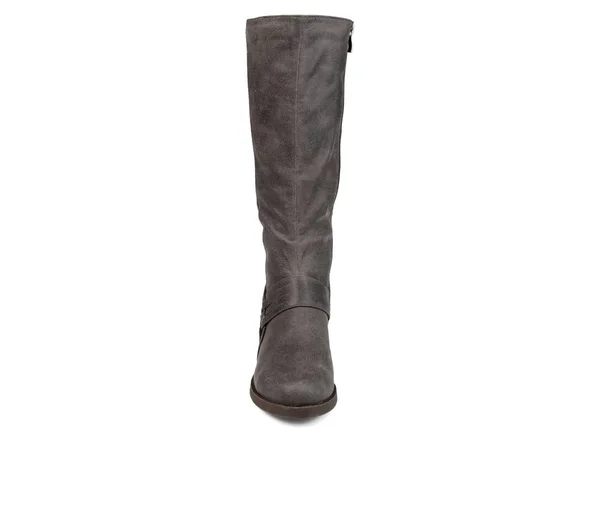 Journee Collection Meg Extra Wide Calf Boot - Women's, Grey, Size 7.5, Boots
