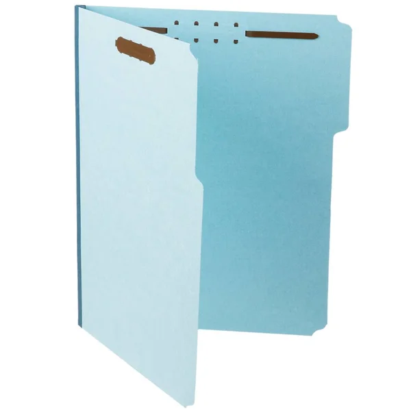 Pendaflex Pressboard Folders 2 Fasteners 1x22 Expansion 1/3 Tab Legal Blue 25/Box