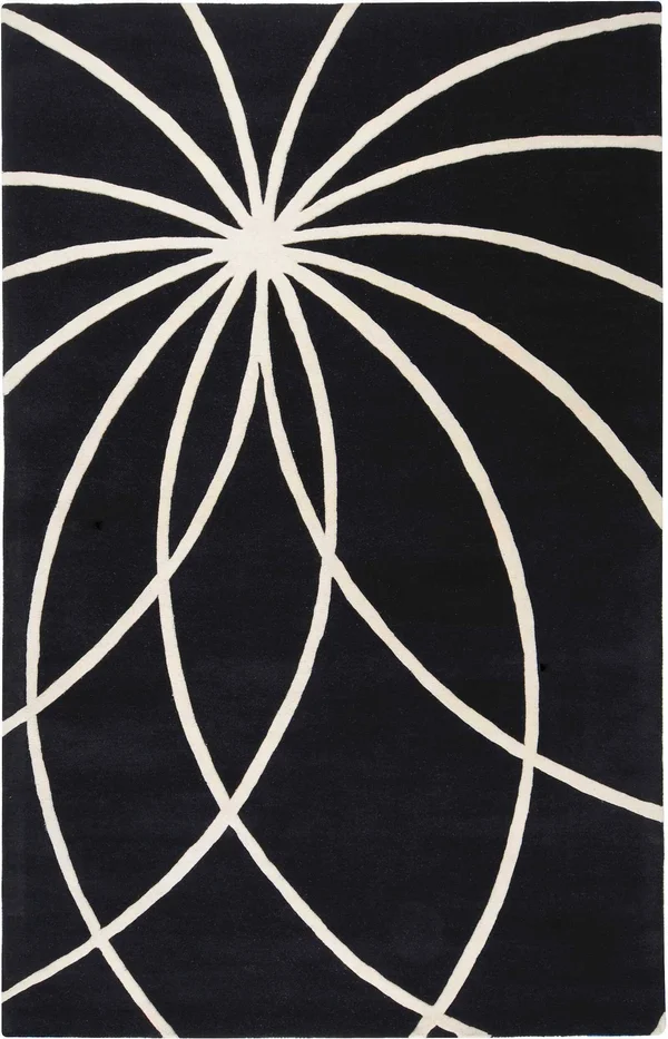 Surya Forum FM-7072 Area Rug - 5& x 8& Black