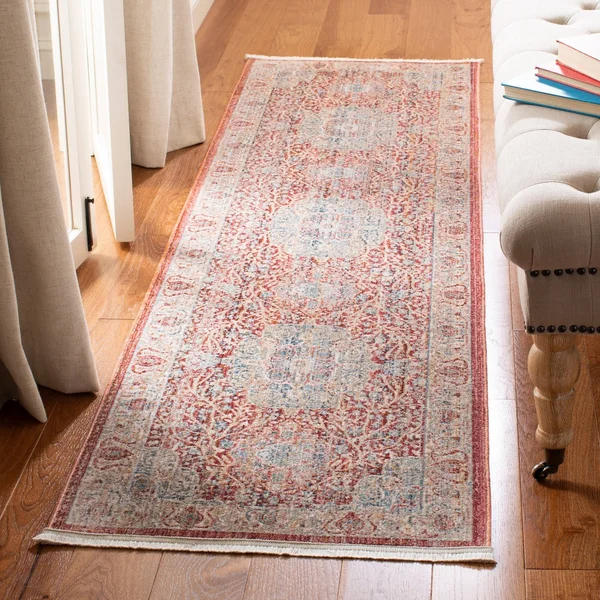 Safavieh Kenitra 600 Rug Collection KRA672R - Red, Blue - 3& x 5&