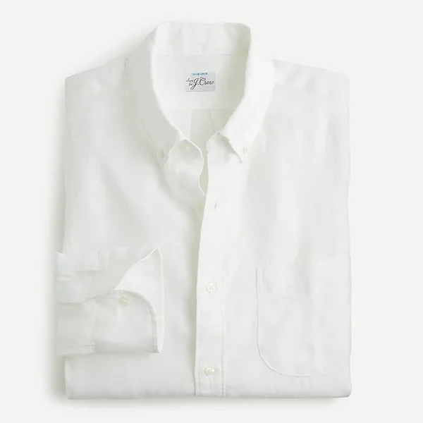 J.Crew Mens Baird Mcnutt Irish Linen Shirt (Size Medium)