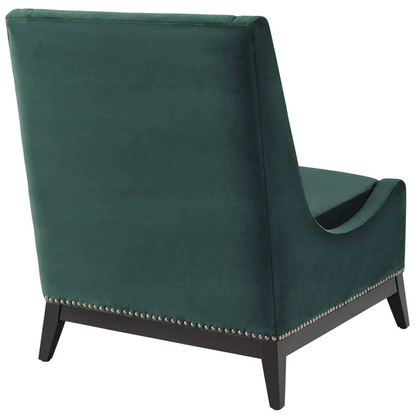 Modway Confident Accent Upholstered Performance Velvet Lounge Chair - Gray